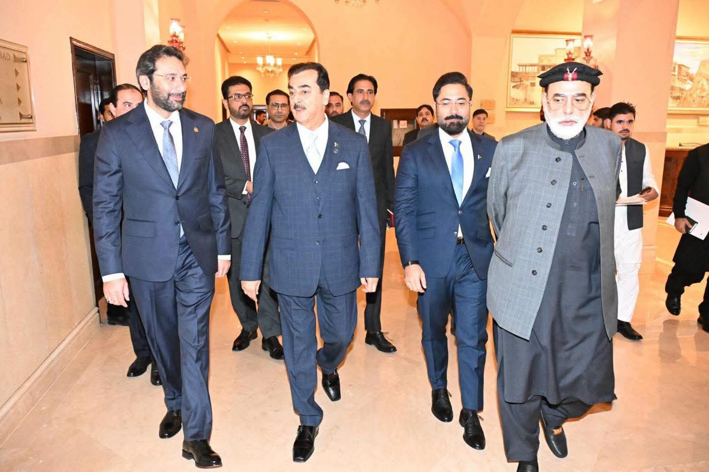 چیئرمین سینیٹ سید یوسف رضا گیلانی اور چیئرمین قائمہ کمیٹی برائے داخلہ سینیٹر فیصل سلیم رحمان کی مالدیپ کے صدر ڈاکٹر محمد معیزو سے ملاقات،